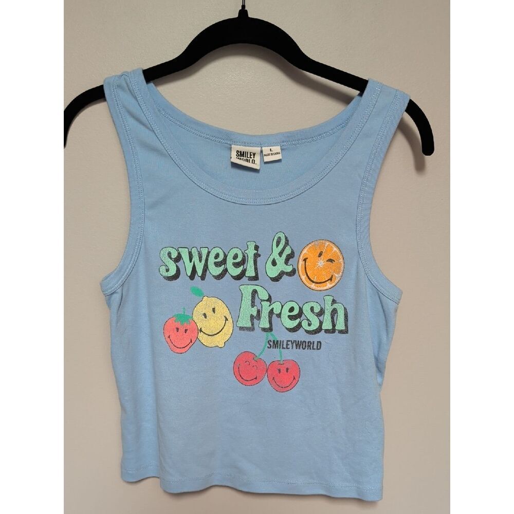 Smileyworld Sweet & Fresh Light Blue Tank Top
